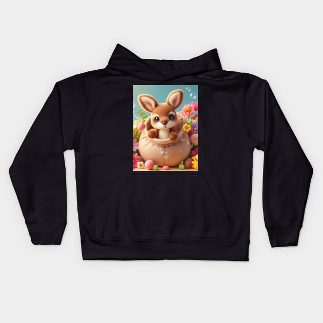 Discover Adorable Baby Cartoon Designs for Your Little Ones - Cute, Tender, and Playful Infant Illustrations! Kids Hoodie by insaneLEDP